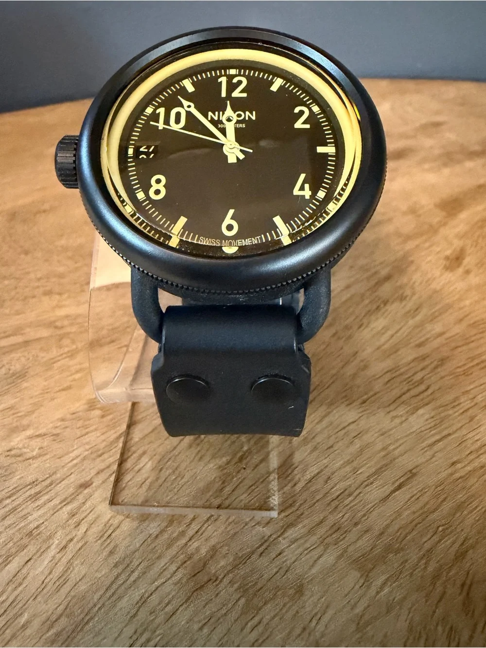 Nixon The October Black Watch with Gold Accents
